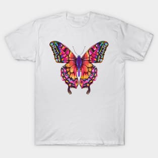 Groovy Colorful Butterfly T-Shirt